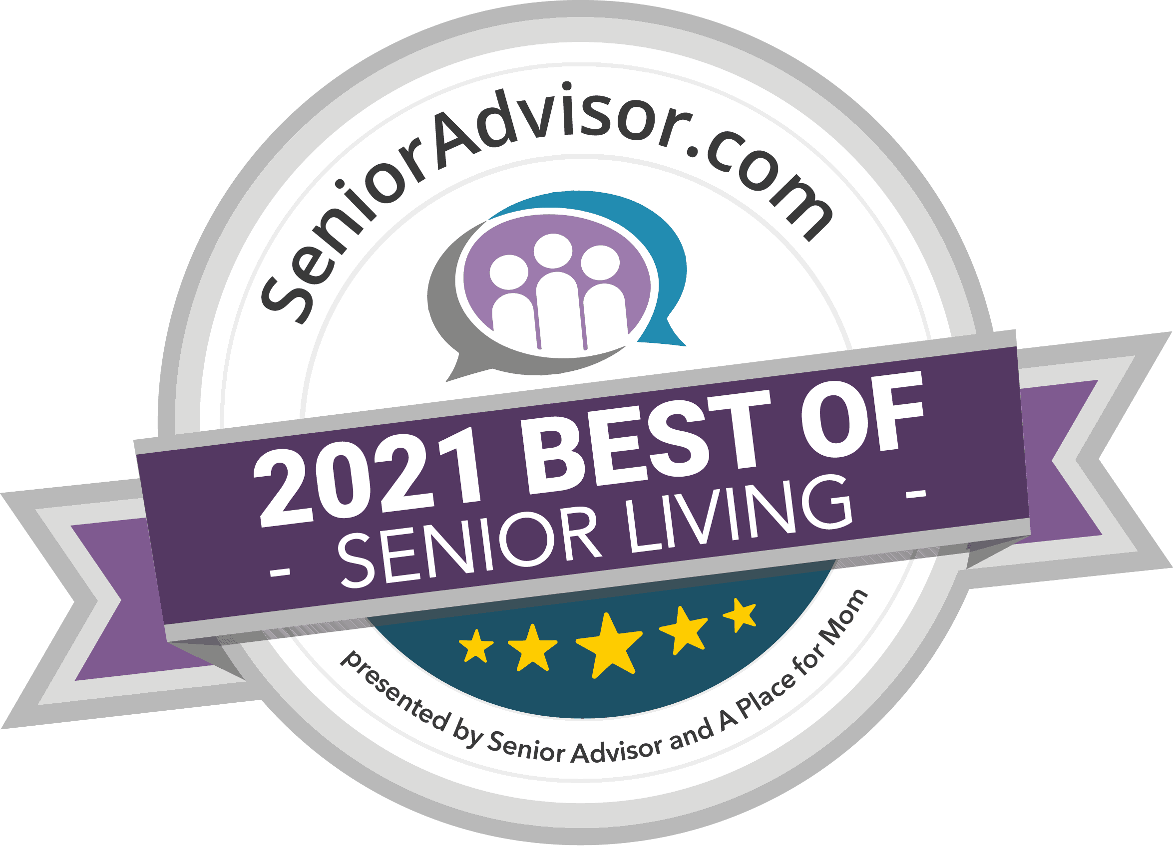 Senioradvisor.com 2021 Best of Senior Living award logo