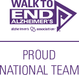 Walk to End Alzheimer's Proud National Team logo